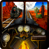 Train &amp; Railroad. Game icon