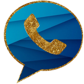 Blue Gold Messenger icon
