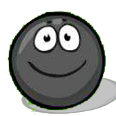 Darks red ball subway surf icon