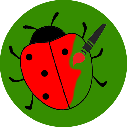Ladybug (ladybird) paint app icon
