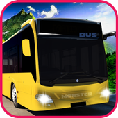 Off road hill station bus simulator real bus drive icon