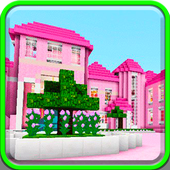 Pink dollhouse games map for MCPE roblox ed. icon