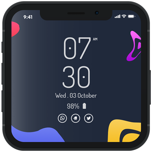 Always on display - Always On AMOLED, edge clock icon