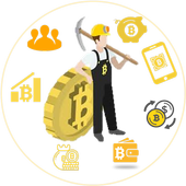 Bitcoin Robot Mining icon