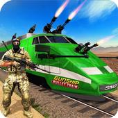 Train Gunship Battle: Army train Shooting games icon