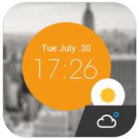 Weather Clock Cool Widget on 9Apps