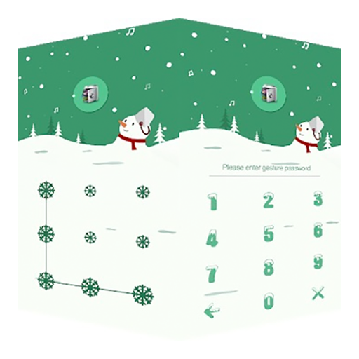 AppLock Theme Snowman icon