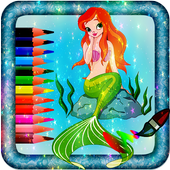 Mermaid Coloring Book icon