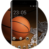 Sport theme wallpaper basketball net whistle icon
