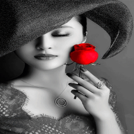 Lady With Rose LWP icon