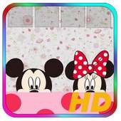 Mickey and Minie Mouse Wallpaper