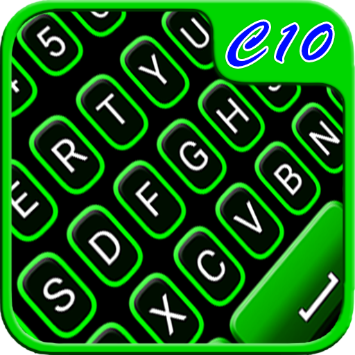 Green Neon Keyboard icon