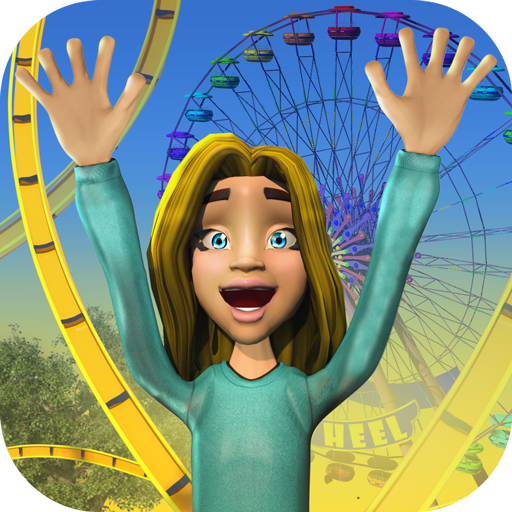 Theme Park Amusement Build-Fun Roller Coaster Game icon