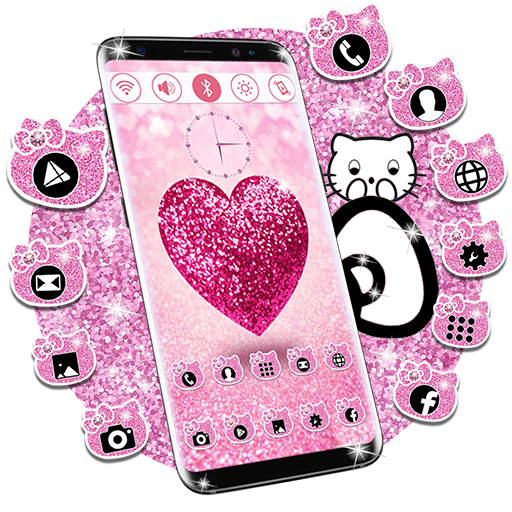 Glitter Diamond Kitty Launcher icon