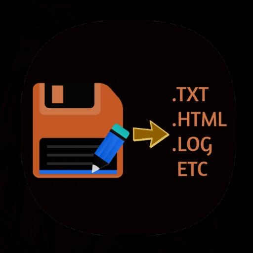 Save As any file - Create, Edit &amp; Save text files أيقونة