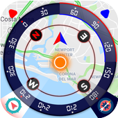GPS Compass Map for Android: GPS Direction 2019 icon