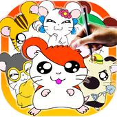 How to draw Hamtaro Characters icon