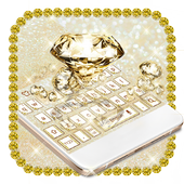 Glaring glitter keyboard icon