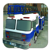 Firefighter Fire Truck Parking icon