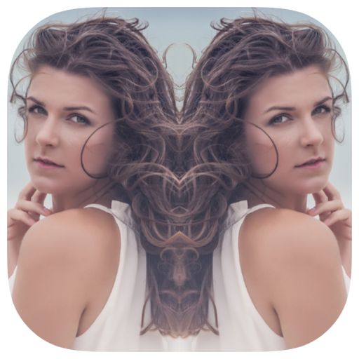 Magic mirror photo effect icon