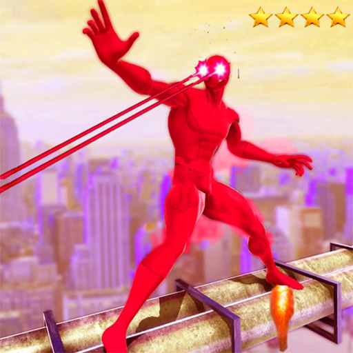 Iron Rope Hero War - Superhero crime city Games icon