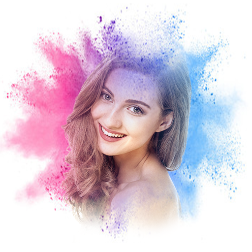 Holi dp maker : Holi photo Editor &amp; Holi Makeup dp أيقونة