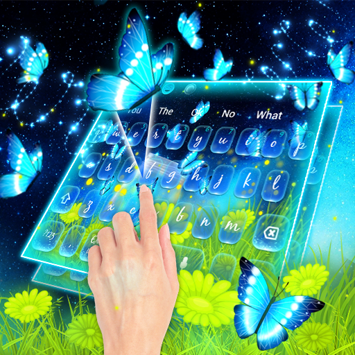 Starry Night Butterfly Keyboard Theme icon
