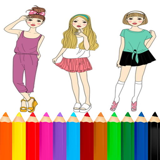 Coloring Fashion Girls icon