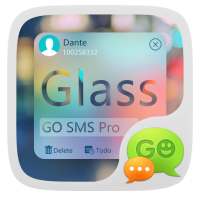 GO SMS Pro Z Glass Theme EX on 9Apps