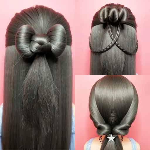Party Hairstyle - Video Step By Step Offline أيقونة