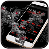 Love Theme Skull Cross icon