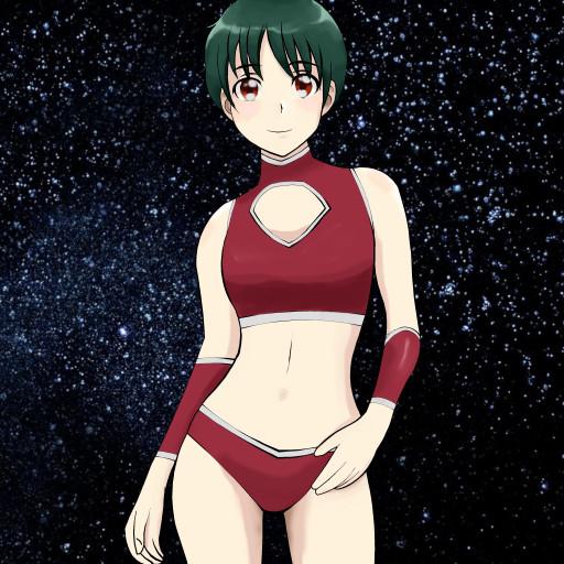 3D kämpfendes Aktions-Raum-Mädchen icon