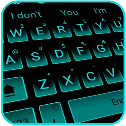 Neon Blue Keyboard Theme icon
