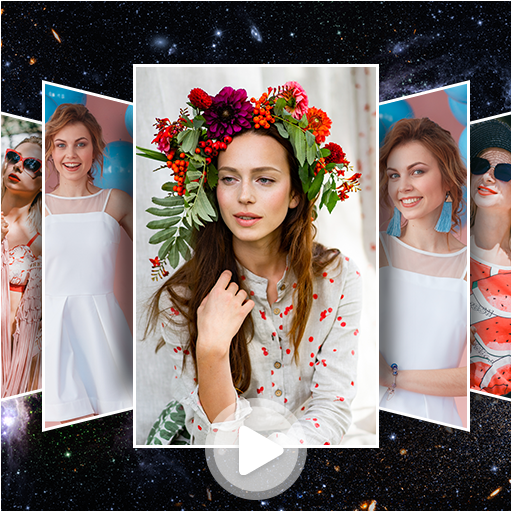 Photo video maker with music icon