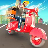 Pizza Delivery Boy: City Bike Driving Games icon