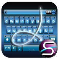 SlideIT Blue Metal Skin on 9Apps