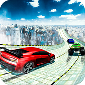 Superhero Car Racer : Mega Ramp Stunts icon