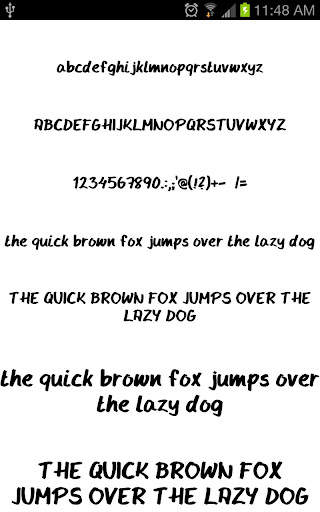 Written Fonts for FlipFont screenshot 1