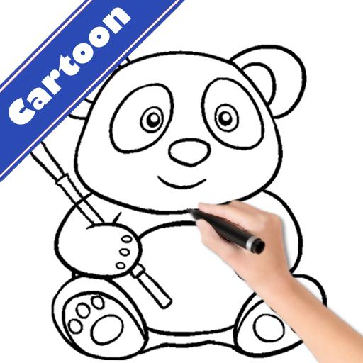 How To Draw Cartoon Step By Step icon