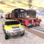 Train Vs Hummer Car Racing 3D icon