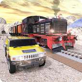 Train Vs Hummer Car Racing 3D