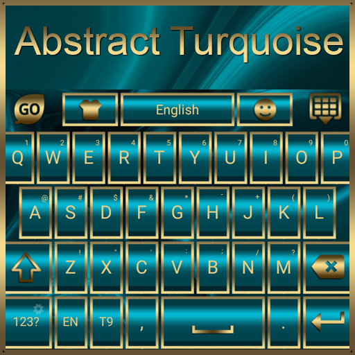 Abstract Turquoise Go Keyboard theme icon