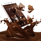 Chocolate Love Heart Launcher Theme icon