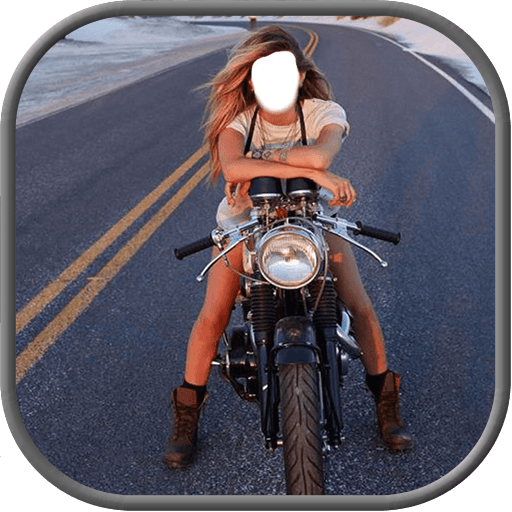 Girls Bike Cycle Photo Montage أيقونة