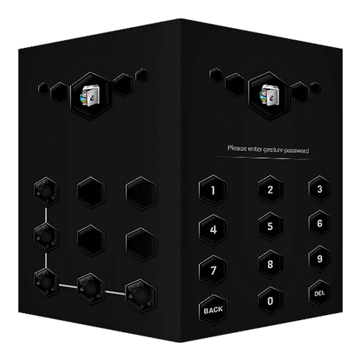 AppLock Theme Black icon