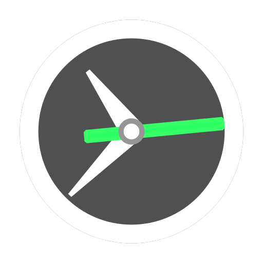 Clock: analog, digital or radio style icon