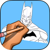 How to draw Bat hero icon