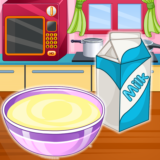 Aunty cooks a cake for us - cooking games icon