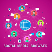 SOCIAL MEDIA BROWSER icon
