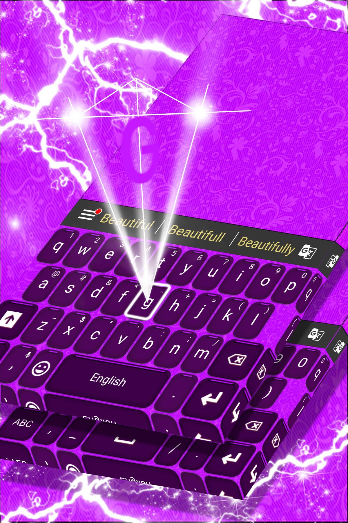 Purple Keyboard Theme screenshot 4